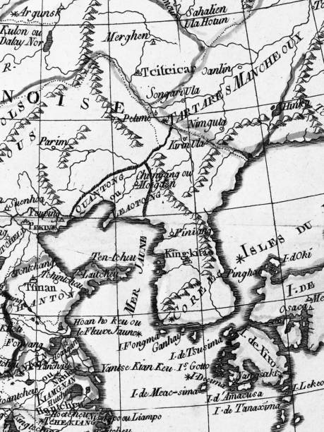 istock Old map Korean Peninsula and East Asia 846186302