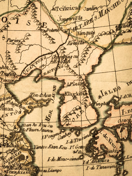 istock Old map Korean Peninsula and East Asia 846186318