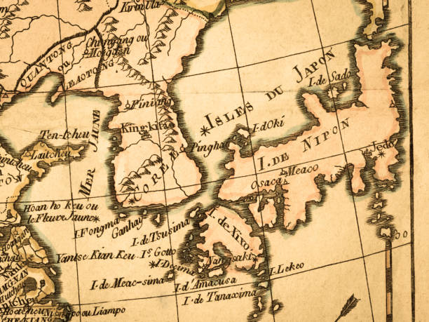 istock Old map Korean Peninsula and East Asia 846186406