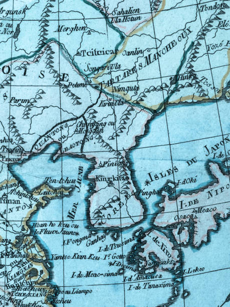 istock Old map Korean Peninsula and East Asia 846186416