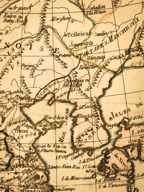 istock Old map Korean Peninsula and East Asia 846186428