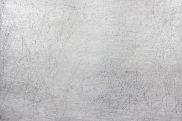 istock bright metallic texture, natural pattern on a surface of aluminum plate 846189138