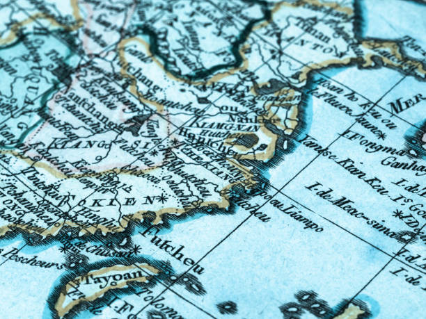 istock Old map Coastal area of China 846189890