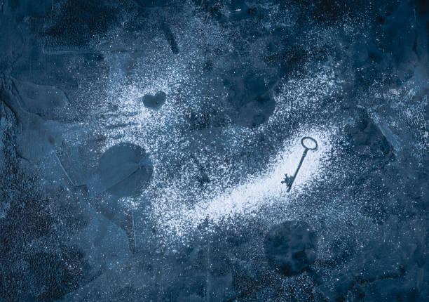 sugar powder over blue surface with assorted prints