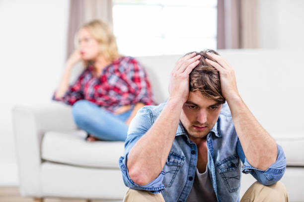 istock Couple sulking each other 846208354