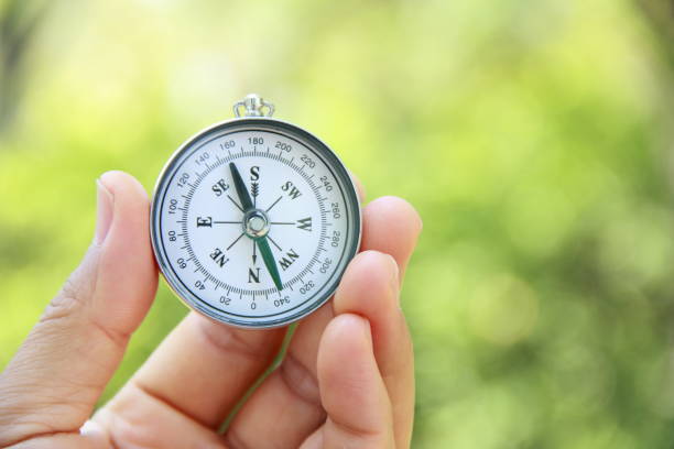 istock Compass in hand outdoors 846210978