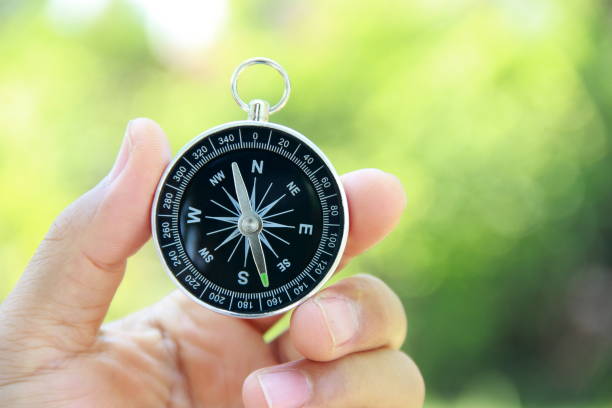 istock Compass in hand outdoors 846210980