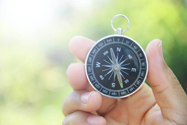 istock Compass in hand outdoors 846211026