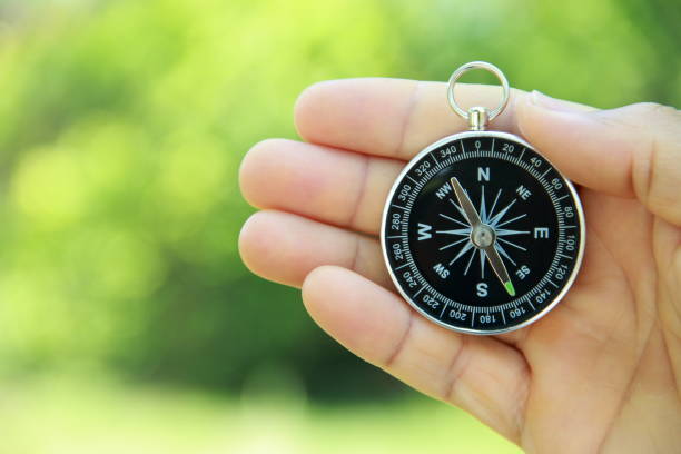 istock Compass in hand outdoors 846211036