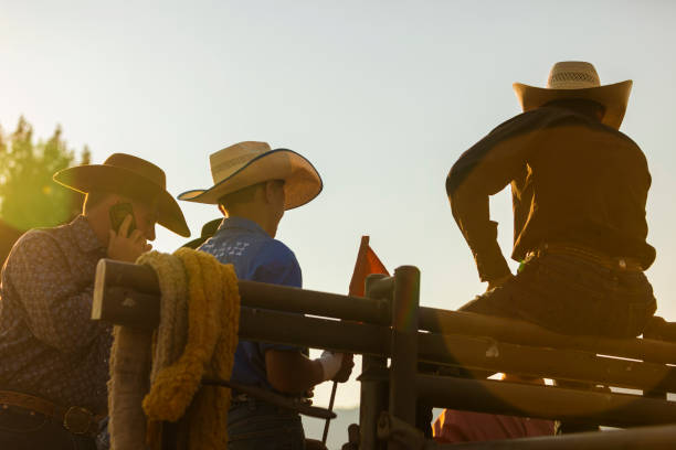 istock Group of Young Cowboys Waiting and Watching at a Rodeo 846211242