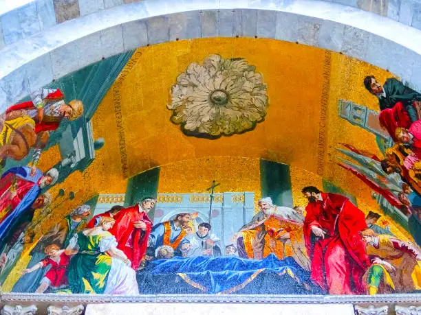 Photo of Cathedral of San Marco, Venice, Italy. Roof architecture details