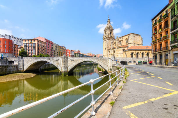 istock Bilbao old town view on sunny day, Spain 846211770