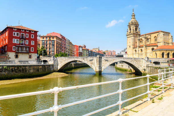 istock Bilbao old town view on sunny day, Spain 846211834
