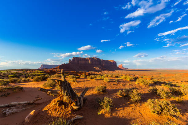 istock Beautiful Monument Valley, Arizona, scenery, under warm sunset light 846221744