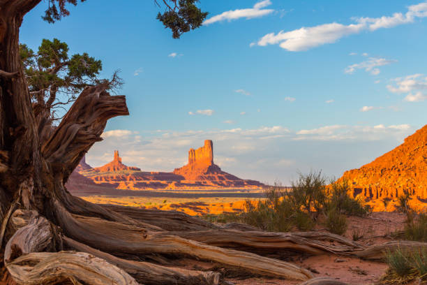 istock Beautiful Monument Valley, Arizona, scenery, under warm sunset light 846222236