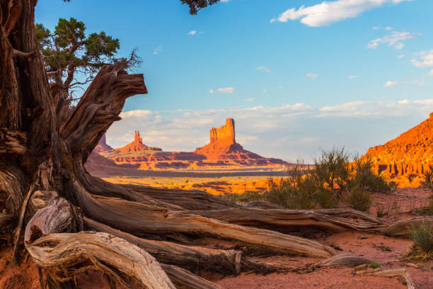 istock Beautiful Monument Valley, Arizona, scenery, under warm sunset light 846222242