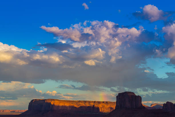 istock Beautiful Monument Valley, Arizona, scenery, under warm sunset light 846224496