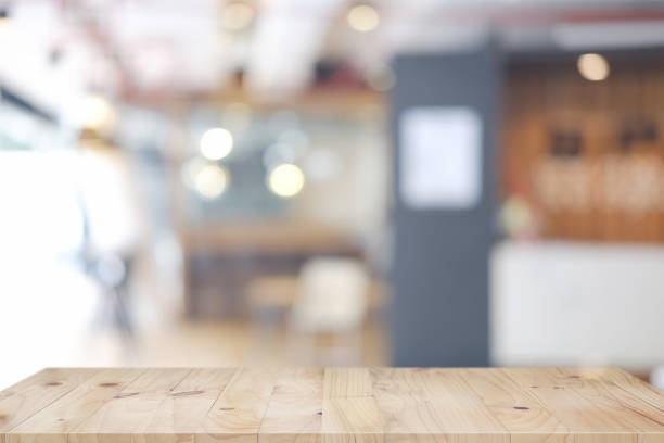 istock Space of wood table platform over atmosphere around office blur background for product presentation montage. 846224584