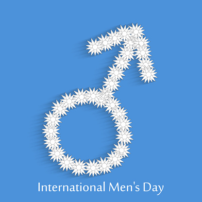 illustration of elements of International men's day background