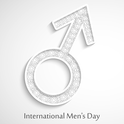 illustration of elements of International men's day background