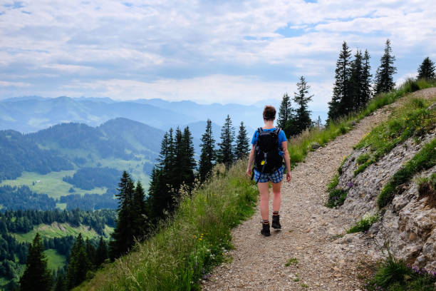 istock female hiker in the german alps 846231928
