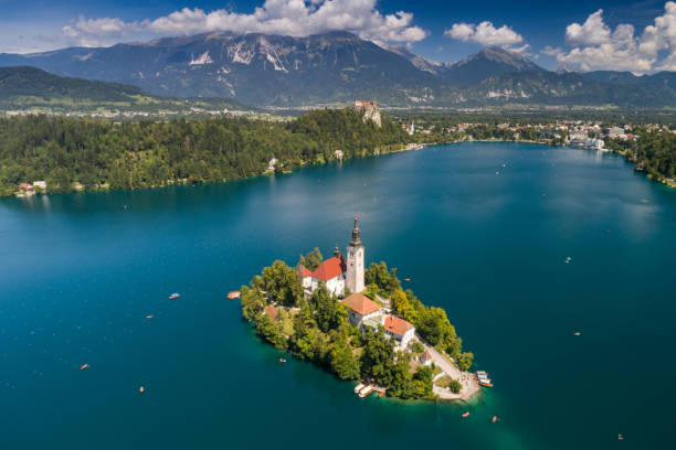 istock Church of the Assumption, Bled, Slovenia 846232176