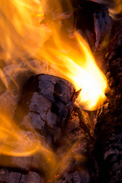 istock burning charcoal in the background 846232652