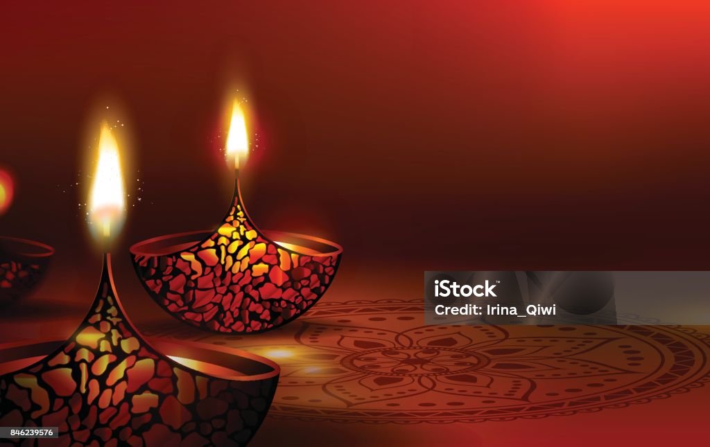Diwali Festival Poster Stock Illustration - Download Image Now - Diwali,  Backgrounds, Design - iStock