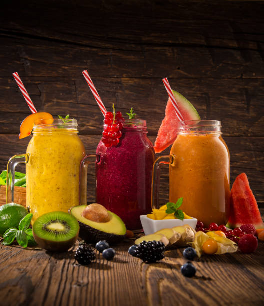 istock Healthy fresh smoothies with ingredients 846250744