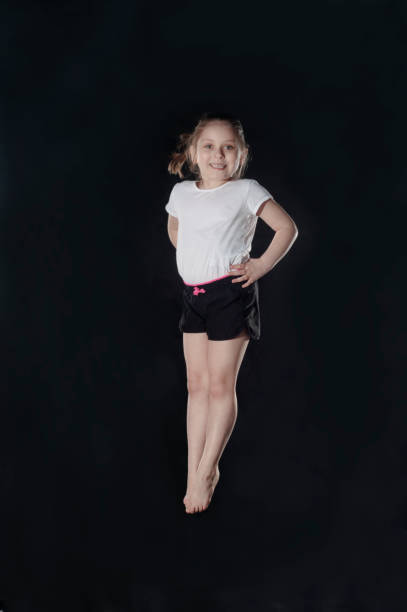 istock Little caucasian female gymnast 846262680
