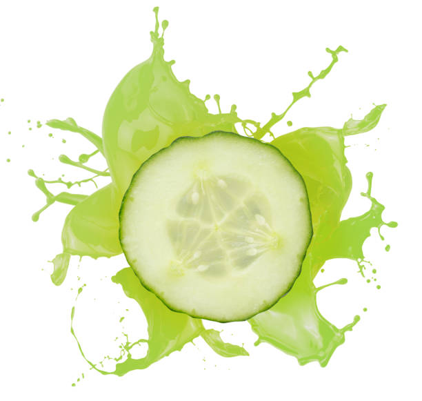 istock cucumber slice in juice splash isolated on a white background 846266494