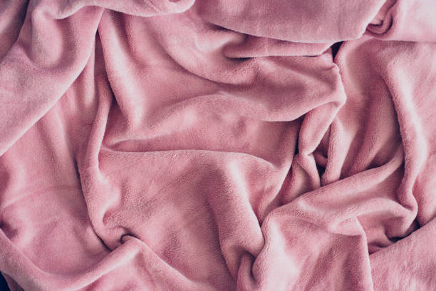 Cozy pink blanket Cozy pink blanket fluffy blanket stock pictures, royalty-free photos & images