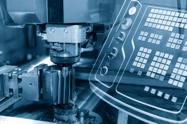 istock Close-up of the wire - EDM CNC machine 846275054