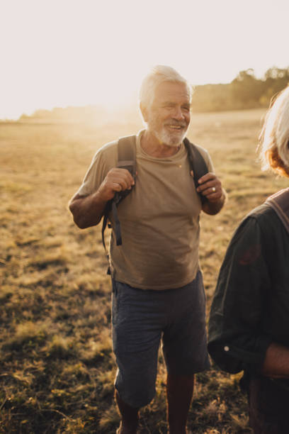 istock Senior couple on a hiking trip 846278188