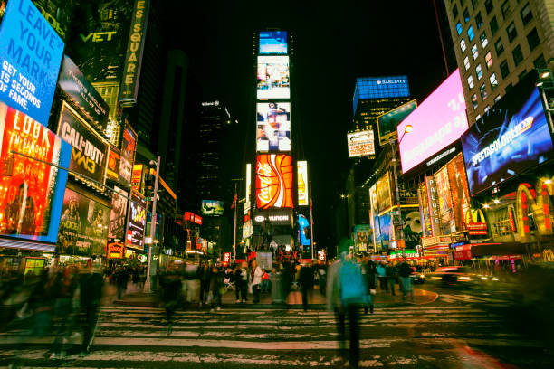 Time Square at night, Midtown Manhattan, New York City