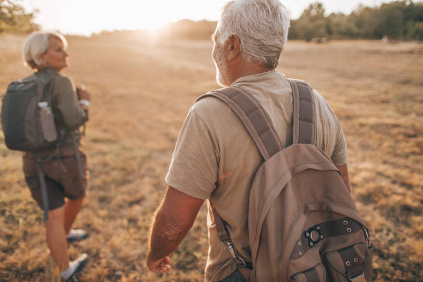 istock Senior couple on a hiking trip 846278322
