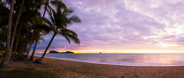 Dawn at Palm Cove in Queensland, Australia.