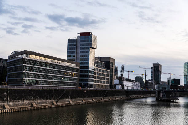 istock Modern office skyscrapers in Dusseldorf, Germany 846280840