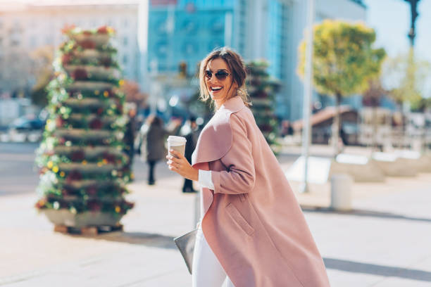 istock Beautiful woman walking at sunlight 846288780