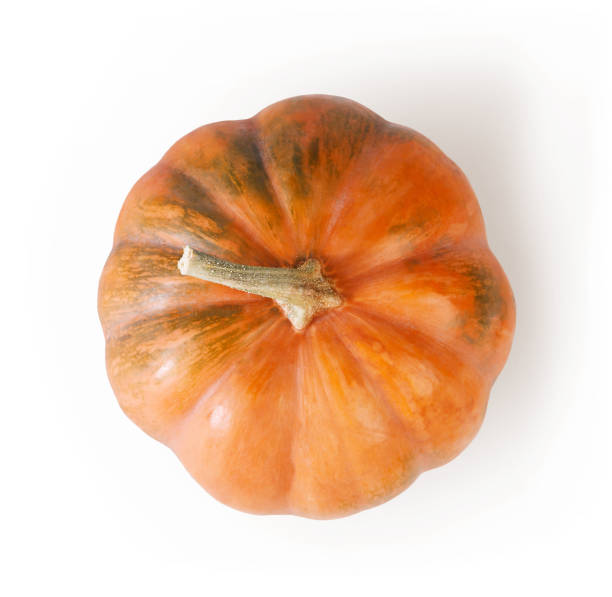 istock Fresh orange pumpkin isolated on white background 846291454