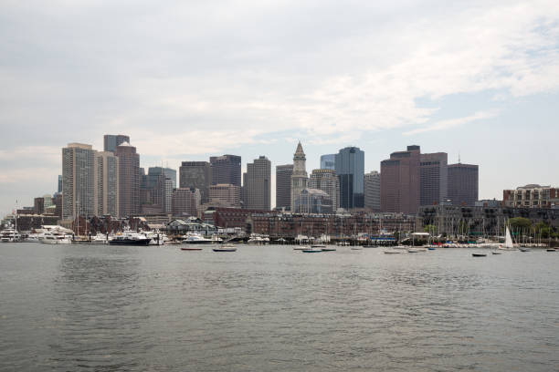 Downtown Boston looking out over the harbour.