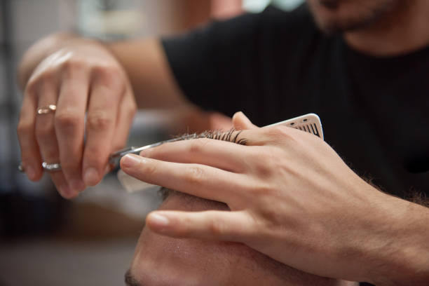istock Young man at the barbershop 846296694