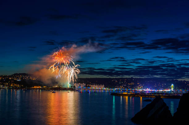 istock Great British Landscapes - Torbay Regatta Fireworks Display 846304112