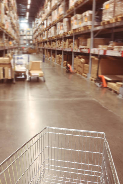istock Abstract blur warehouse or storehouse background 846304236