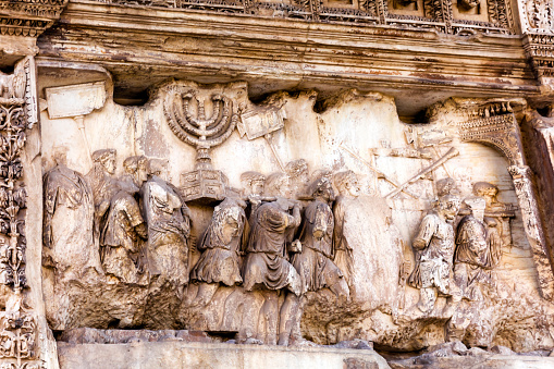 Titus Arch Roman Loot Jerusalem Temple Victory Forum Rome Italy
