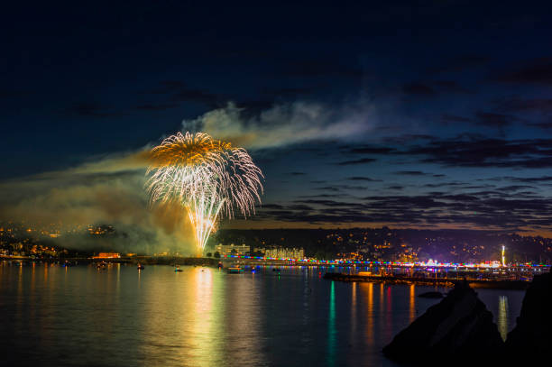 istock Great British Landscapes - Torbay Regatta Fireworks Display 846310060