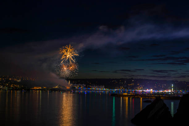 istock Great British Landscapes - Torbay Regatta Fireworks Display 846314080