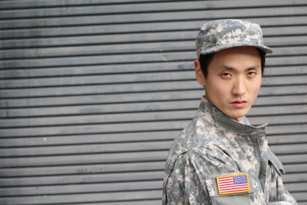 istock Tough Asian army soldier close up 846317612