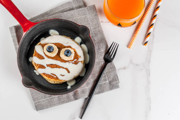 Funny pancakes for Halloween