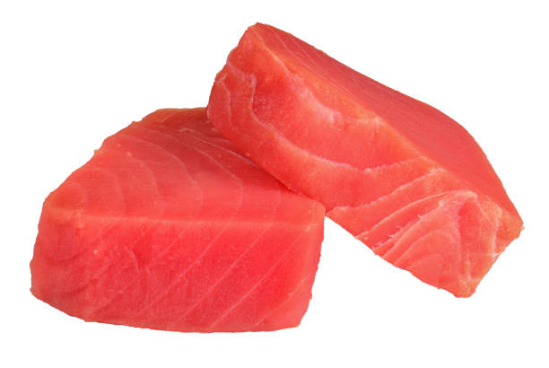 istock organic Fresh raw tuna fish steaks 846320214